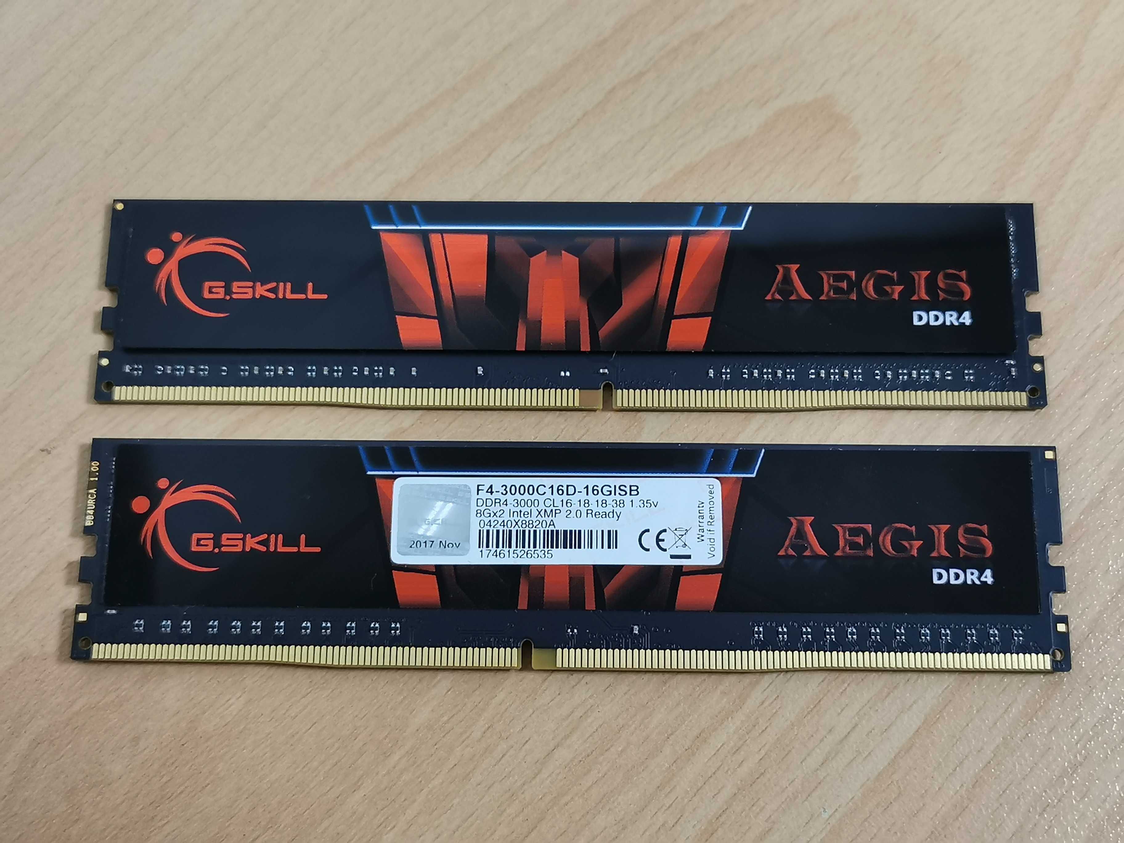 G.skill Aegis 16GB kit (2x 8GB) 3000MHz DDR4 рам памет