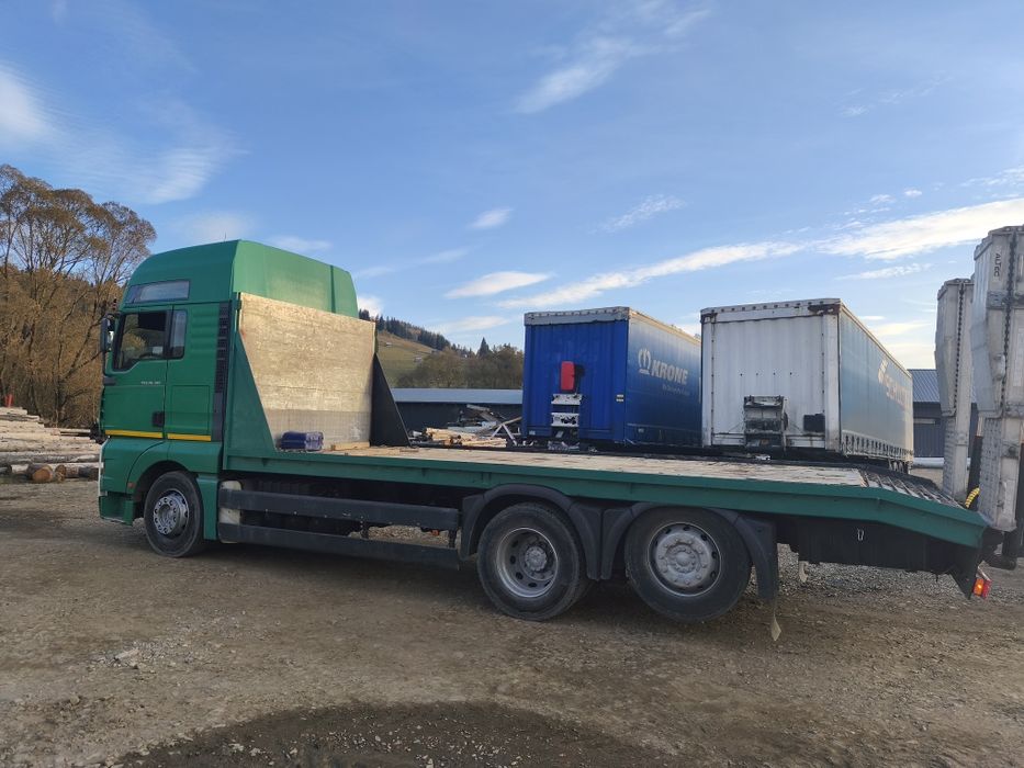Man Tga 410 trailer platforma utilaje
