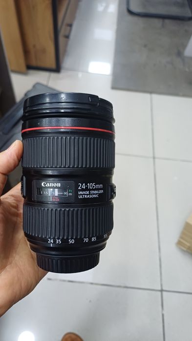 Обектив кенон 24-105 mm 2 сотилади холати яхши