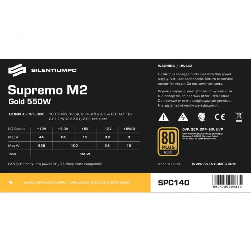 Sursa SilentiumPC Supremo M2, 80+ Gold, 550W