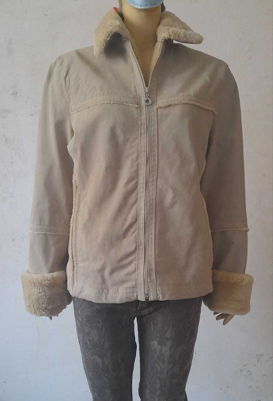 C&A замшевая стеганая куртка / 42 размер / Германия