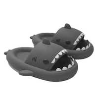 Papuci pentru copii fetite si baietei, Baby Shark, Negru