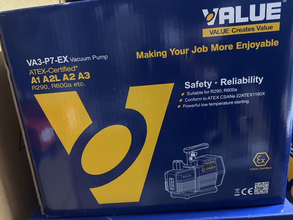 Pompa vid vacuum freon Value va3-p7-ex r600 r290 a2L a1 a2 a3
