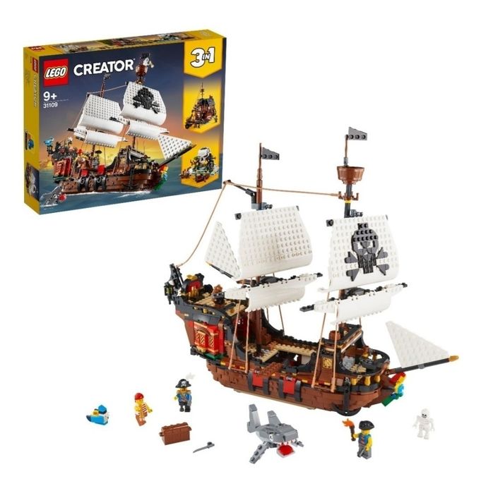 Конструктор LEGO Пиратский корабль, деталей 1260 шт
