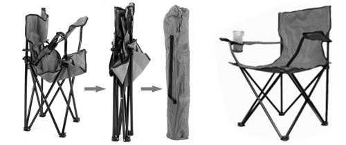 Стол сгъваем нов, С облегалка и поставка за чаша.