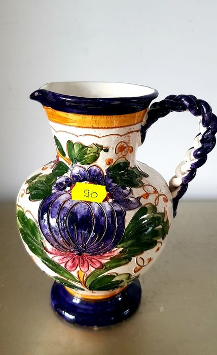 Carafa/vază  veche din ceramică glazurata