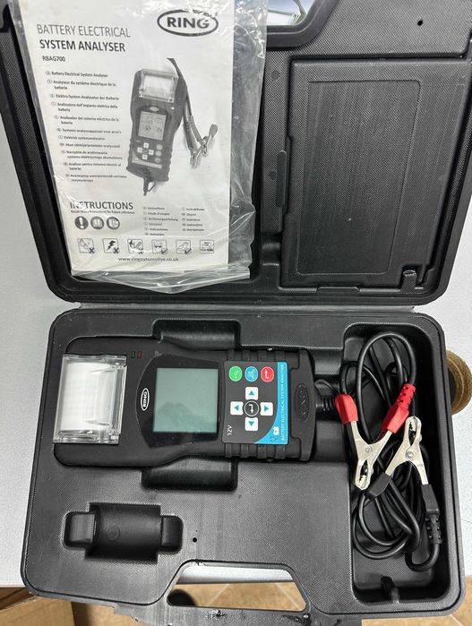 Tester - analizor baterii cu imprimanta RING RBAG700