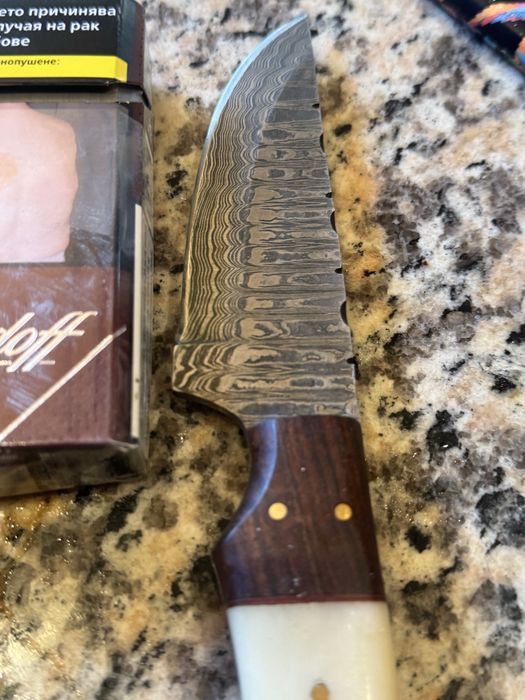 Дамасков ножле. Ловен нож. Нож за дране