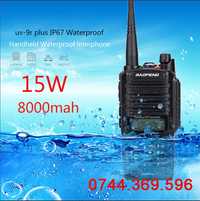 Statie radio BAOFENG UV-9R PLUS 15W DualBand UHV+VHF IP67 Waterproof