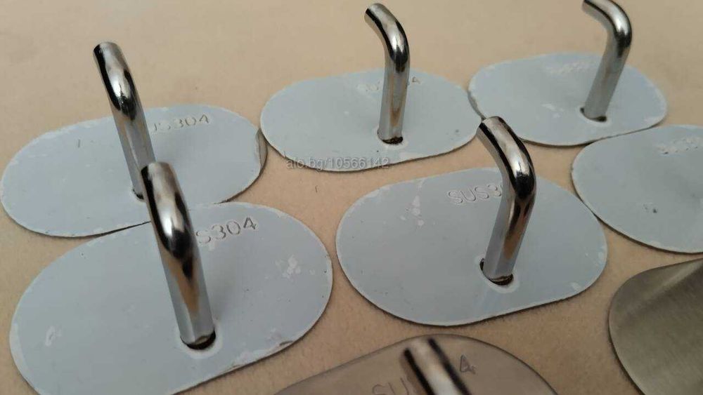 Закачалка за кърпи или друго инокс 8 броя комплект