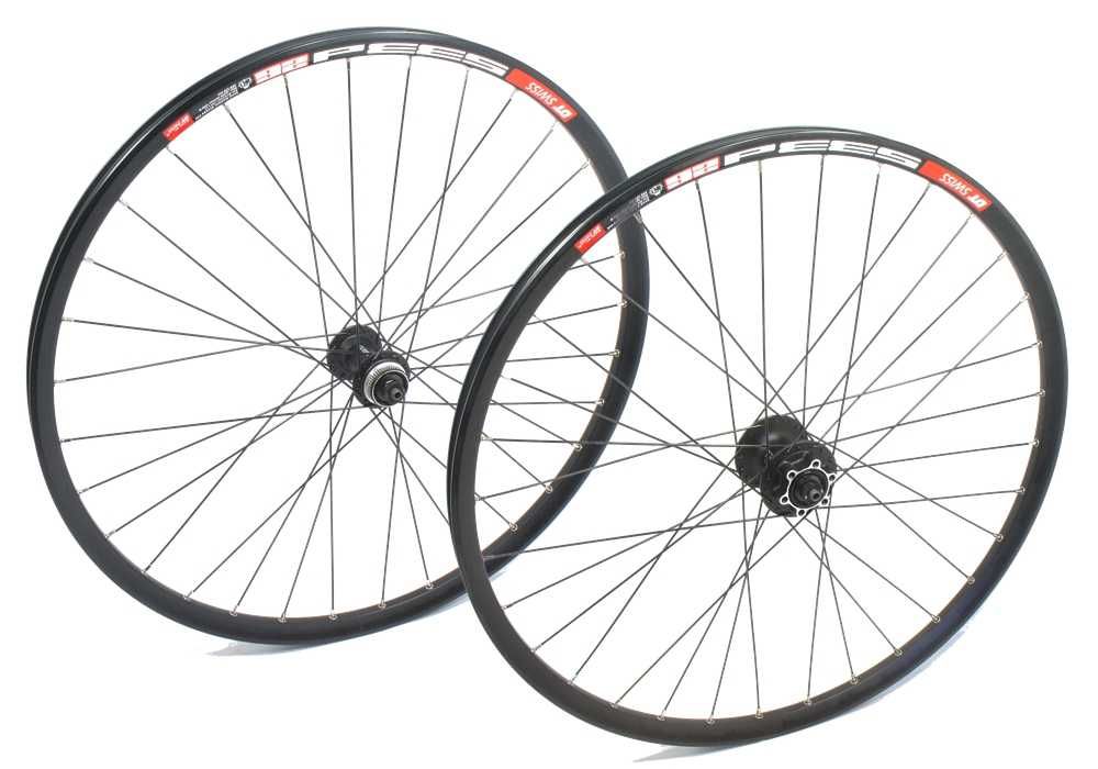 26" Капли за диск Shimano, DT Swiss, QR, Thru-Axle, Предна, Задна