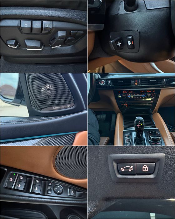 BMW X6 35i  306 Cai An-08.2018 Alb Perlat - Dotari de Top!!!