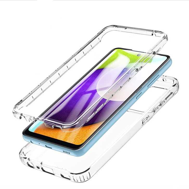 Прозрачен 360-градусов кейс за Samsung Galaxy A34/A14/A54/A53/A52/s/5G