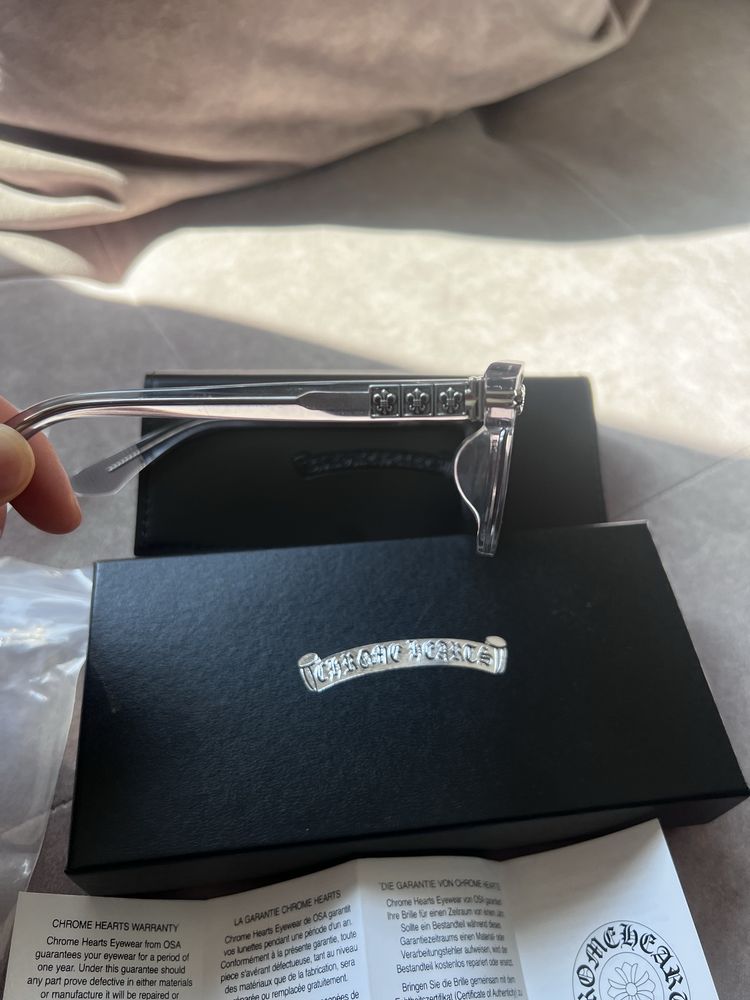 Мъжки слънчеви очила Chrome Hearts CH8251 Transparent