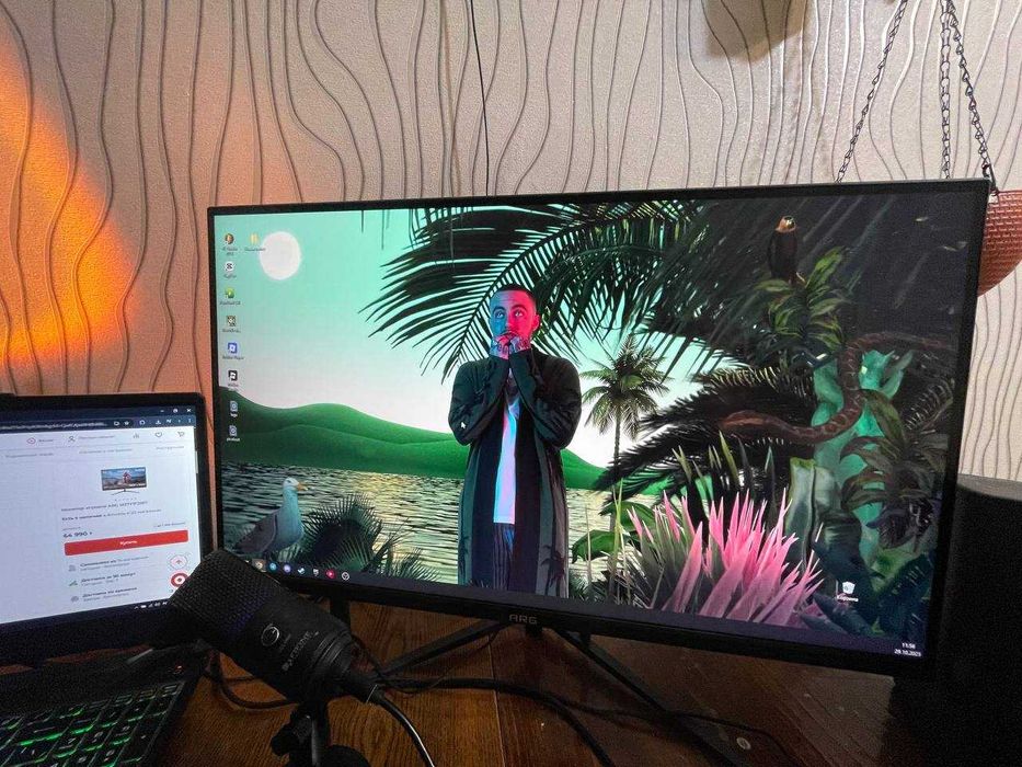 Монитор ARG M27Y1F2557 черный. Идеальное состояние. 55к