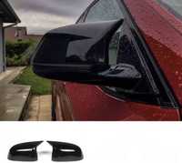 Set grile duble Capace oglinzi Negru lucios BMW M X5 F15 X6 F16
