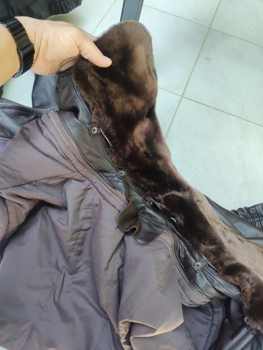 Geaca piele barbat,marimea L