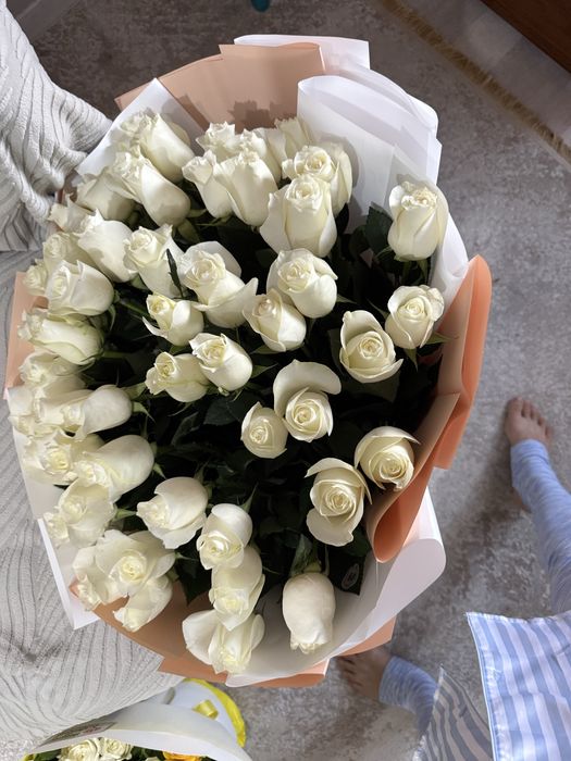 Огромый метровый букет из 51 роз