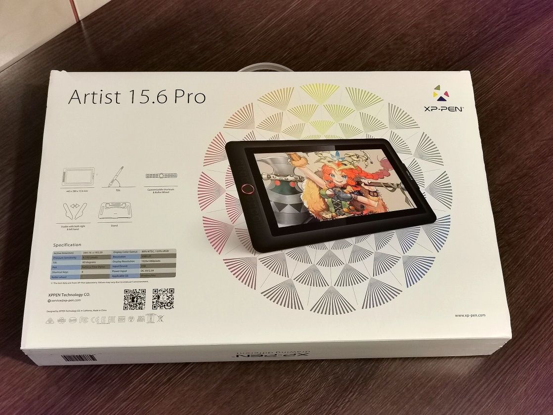 REDUSA la 1500: Tableta grafica profesionala XP-PEN Artist 15.6" Pro