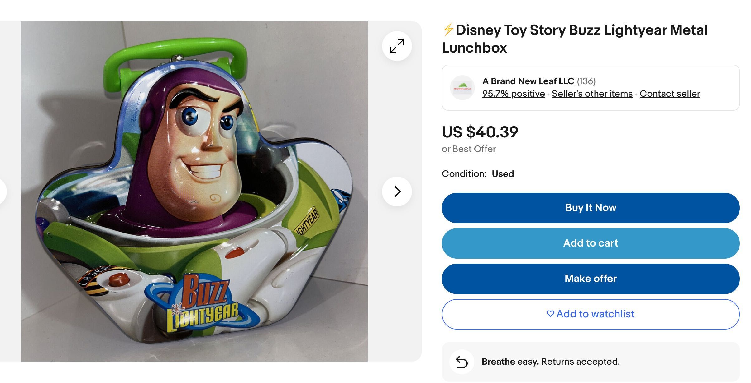 Disney Toy Story Buzz Lightyear Кутия за обяд