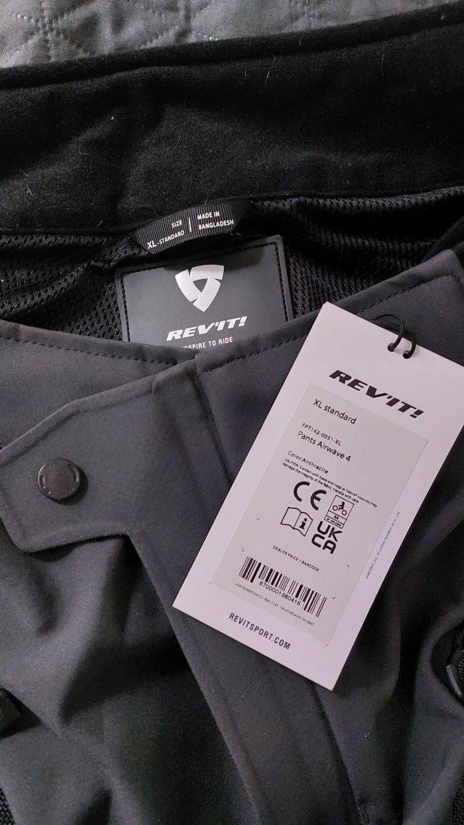 Текстилен мото панталон - Rev'it Airwave 4 Pants Anthracite (XL)