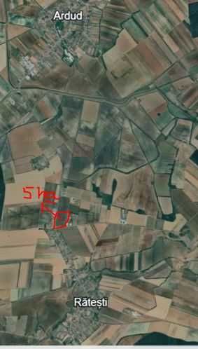 Teren extravilan Ratesti Drum European - Beltiug, jud Satu Mare