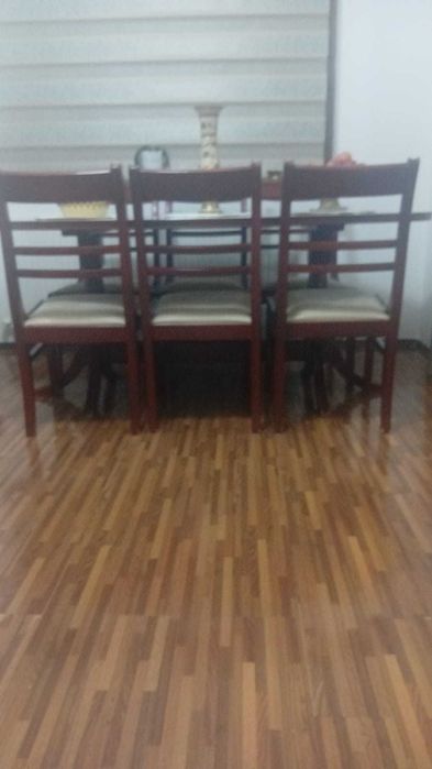 Masa lemn + scaune 6 persoane