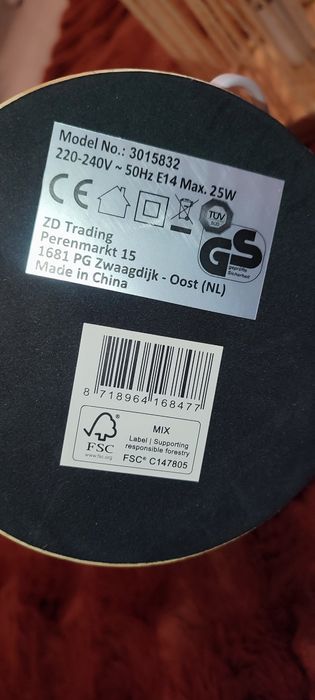 Set două lămpi decorative în stil boem/natural,eticheta, design modern