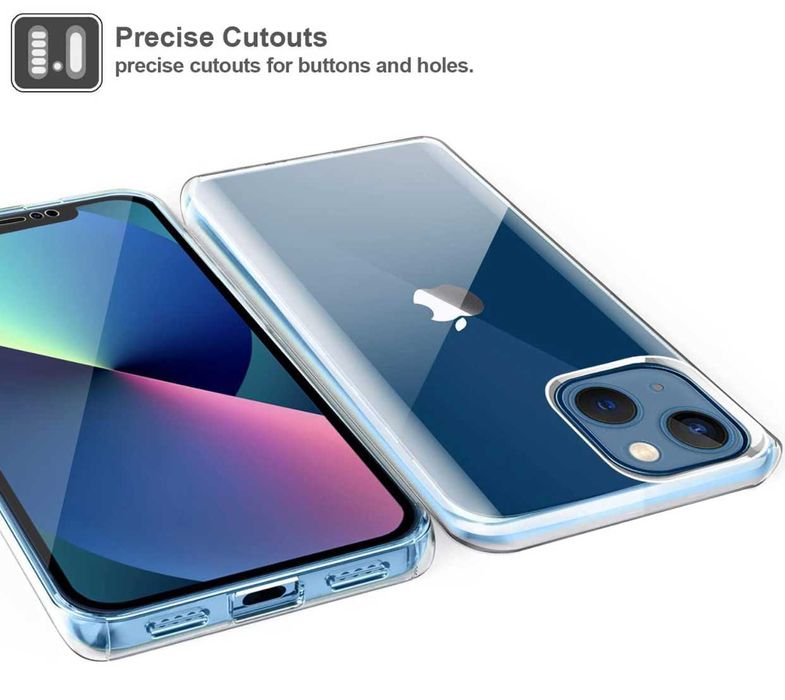 Husa CRYSTAL cu protectie 360° fata + spate pt iPhone 14 Pro , 14 Plus