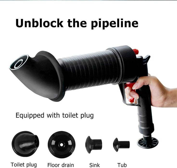 Curățitor de scurgeri cu aer comprimat  pompă de curățare a țevilor,