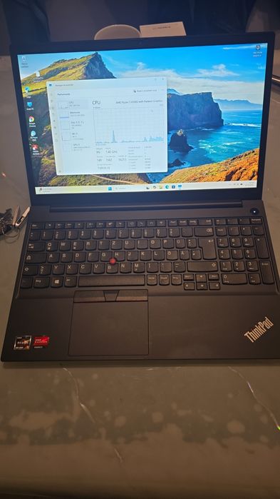 Laptop E15,  Ryzen 5 4500, ram 16gb, ssd 256gb, bat 5 ore