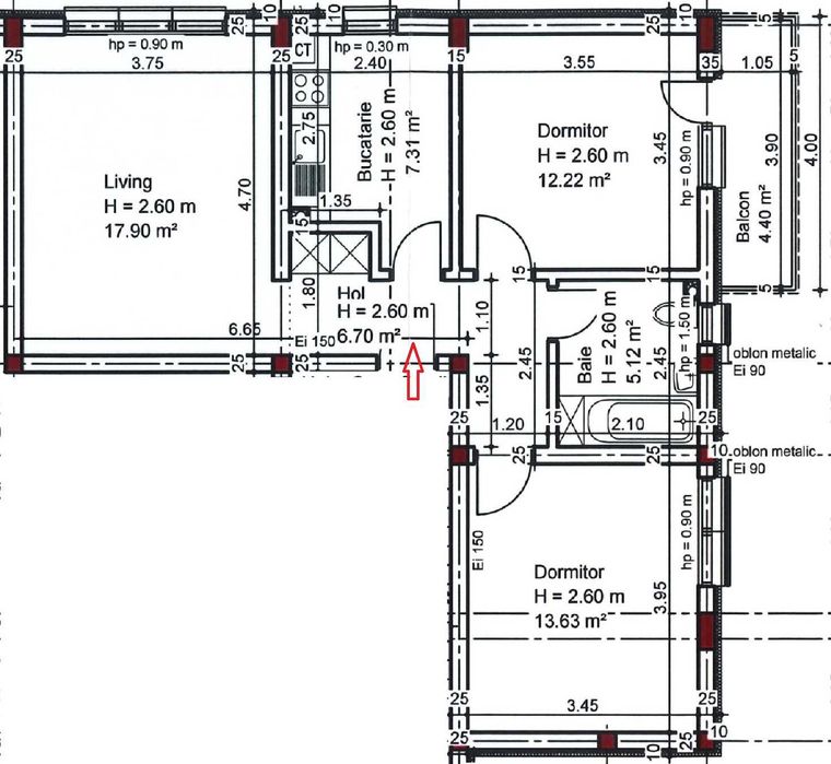 Apartament nou 3 camere in Tudor, Pitesti, bloc nou 2024