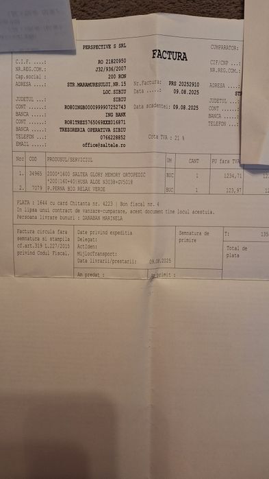 Saltea de pat Glory Memory Ortopedica 160x200cm