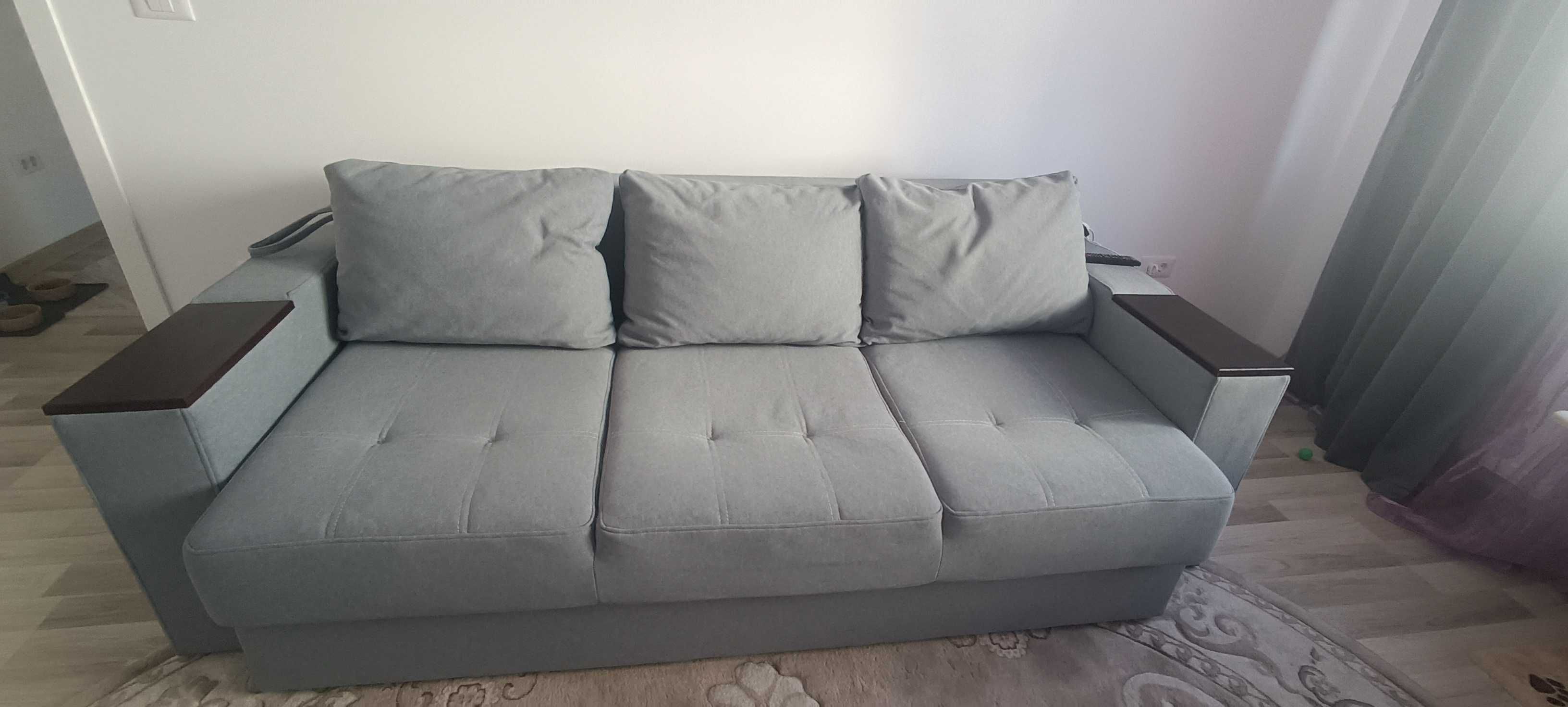 Canapea noua extensibila cu lada de depozitare