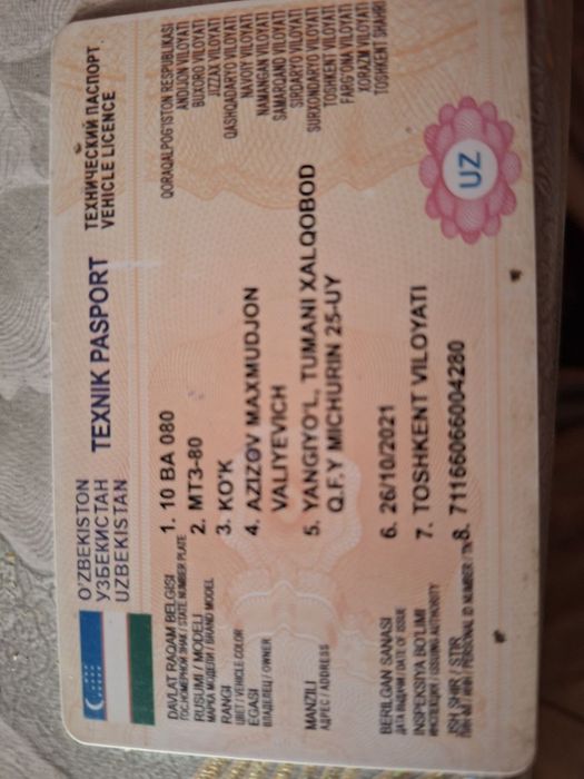 Traktor sotiladi Belarus