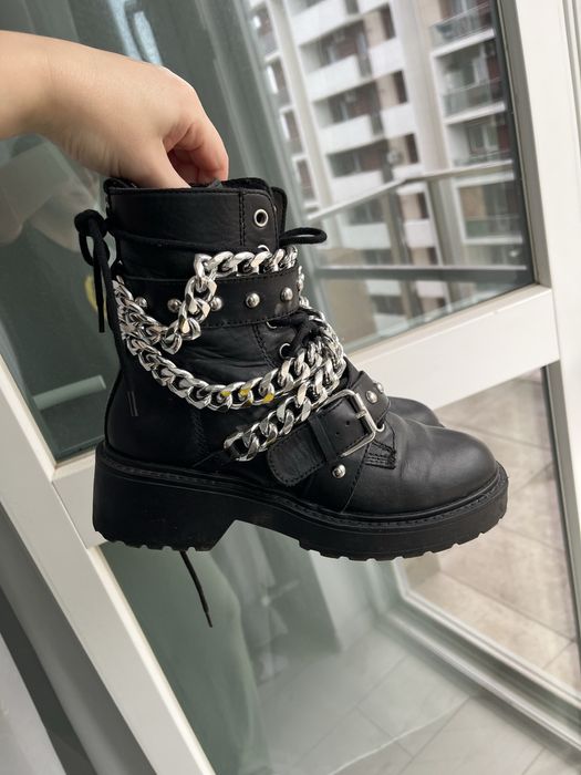 Bocanci de piele naturala Steve Madden 37