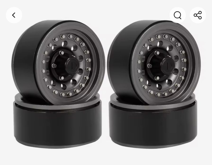 Set 4x Milky Soft rubber 1.9 wheel tires 118*45 mm car 1:10