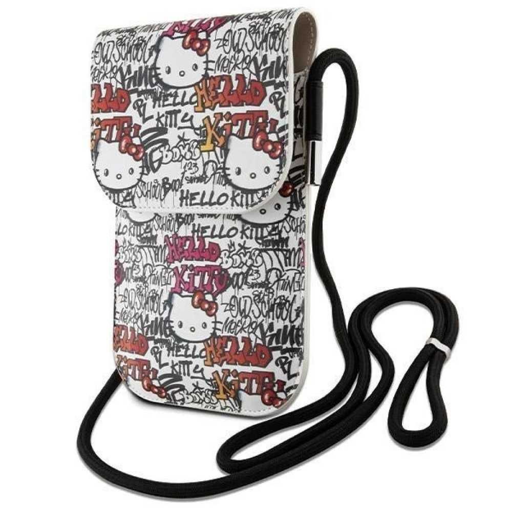 Hello Kitty bag Leather Tags Graffiti Cord