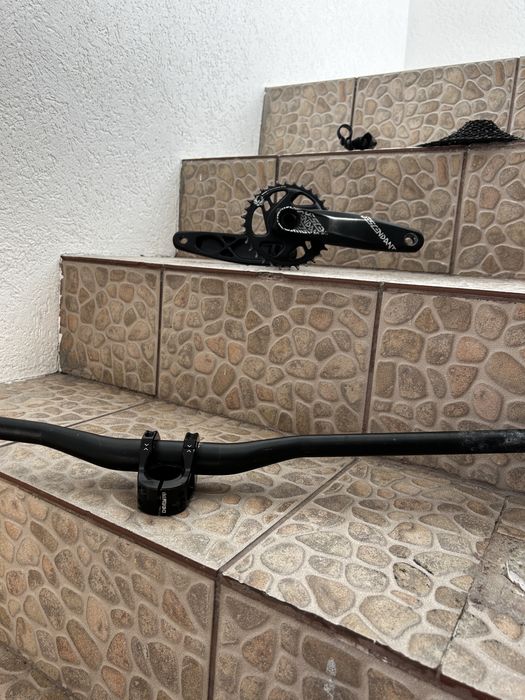 Ghidon BURGTEC Ride Wide Enduro, 31.8mm, 15mm rise, Aluminiu, 760mm