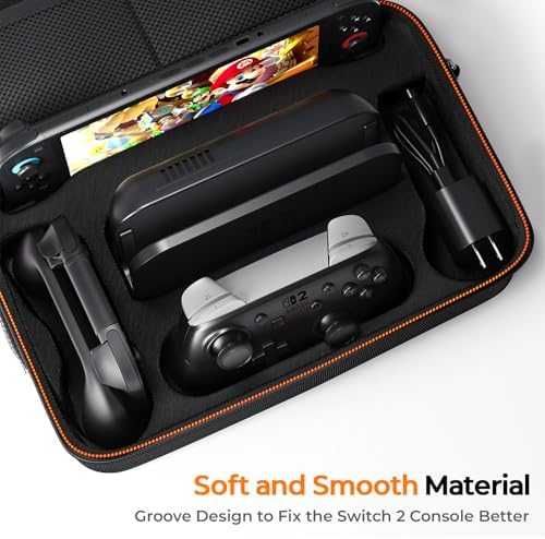 Нов калъф Куфарче за Switch 2 2025 с твърд корпус и място за 20 игри