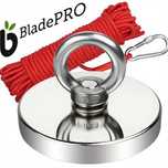 Magnet neodim pescuit BladePRO D90mm si funie de 20m cu forta de 340Kg