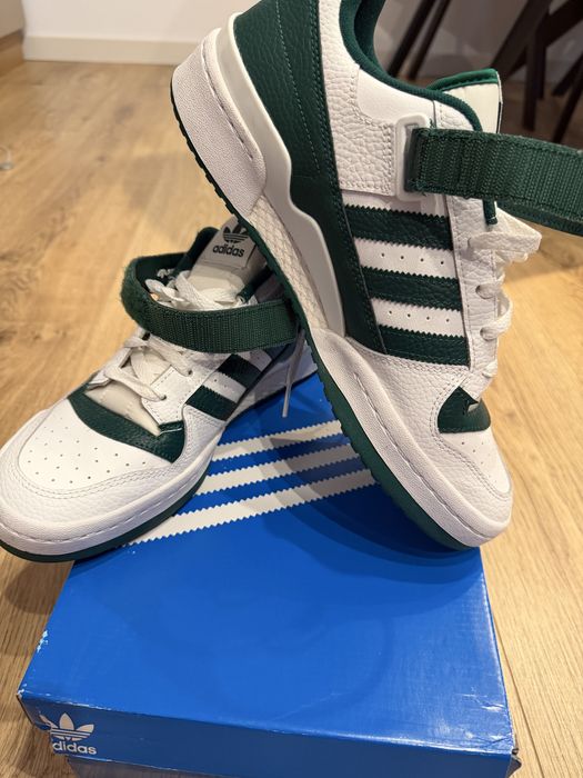 Adidas Forum Low Alb/Verde 45 1/3