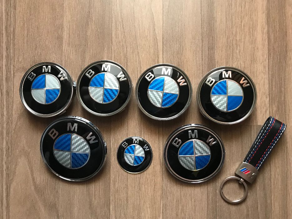 Semn emblema roti capota porbagaj si volan compatibile cu BMW