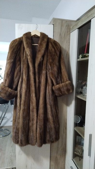 Palton blana naturala