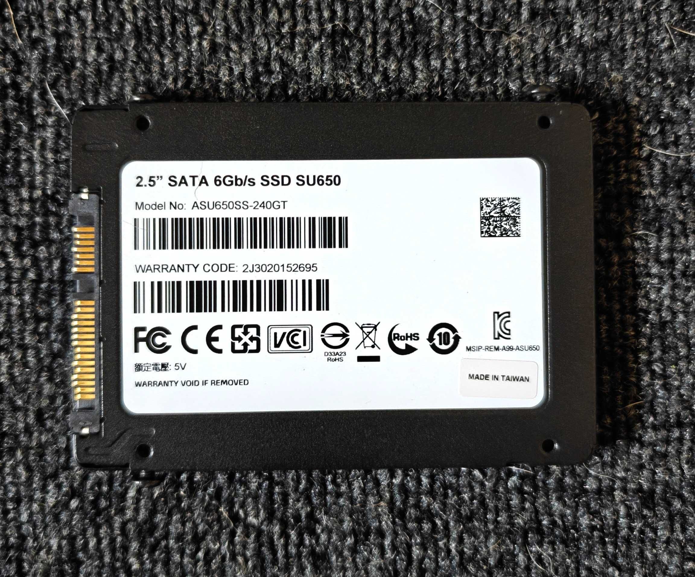 Жесткий диск SSD ADATA SU650 240Gb