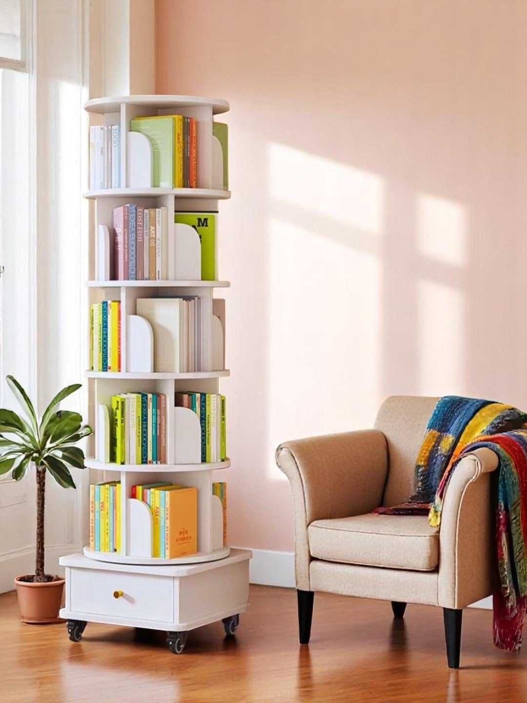 книжные шкафы для дома, книжная полка на 360 градусов!