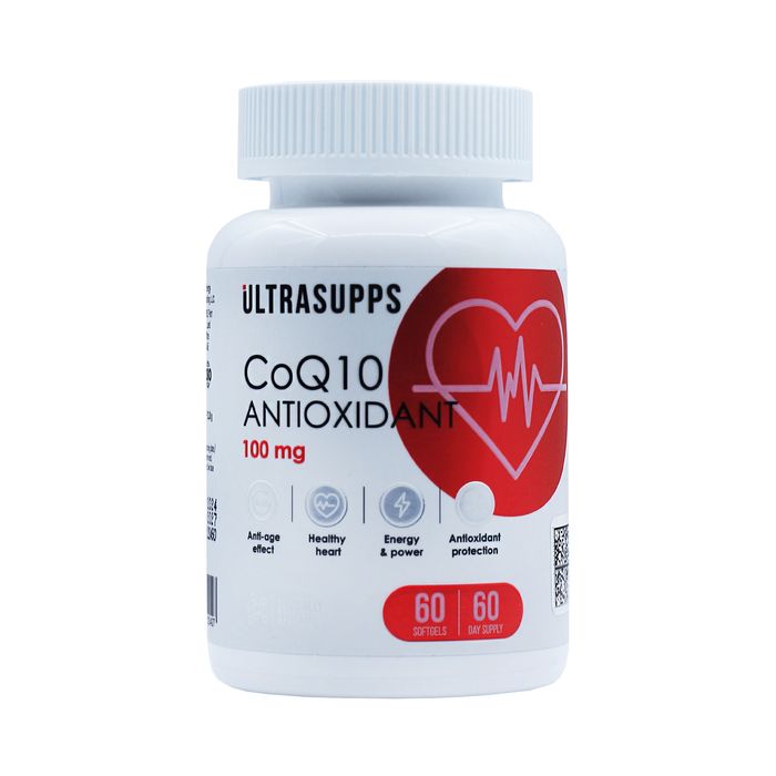 Коэнзим Q10 Ultrasupps 100 мг 60 капсул