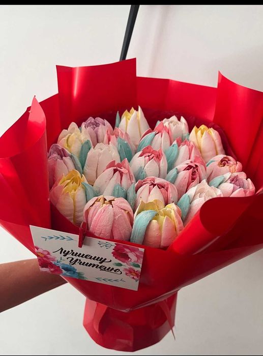 Зефирные букеты на 1сентября