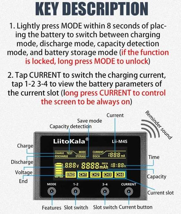 Професионално зарядно LiitoKala Lii-M4S. Българско ръководство