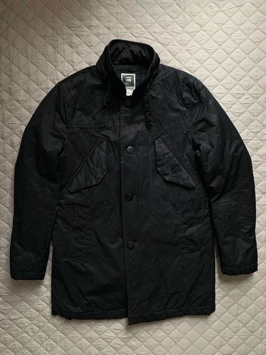 Geaca G-STAR Atlas Garber Trench, negru, marimea XL